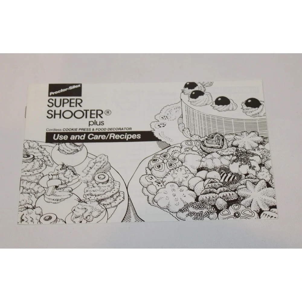 Proctor Silex Super Shooter Plus Cookie Press Cordless G0123 Open Box